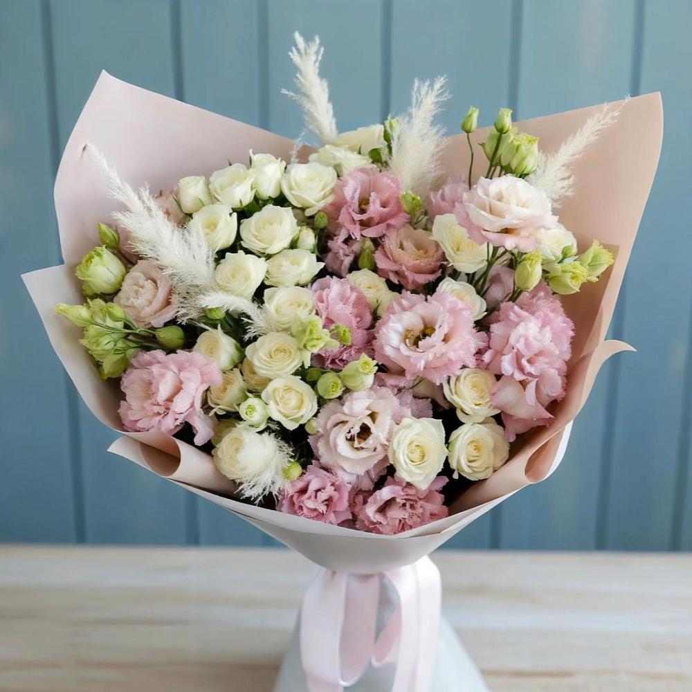 Букет цветов из: Альстромерии и Розы в Котельниково