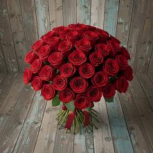 Букет 55 Красных роз Фридом #REPLACE_PRED# Котельниково
