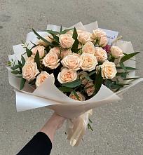 Букет Кремовые розы Латте в Котельниково