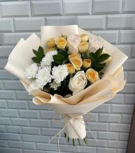 Букет цветов из:  Розы и Хризантемы в Котельниково