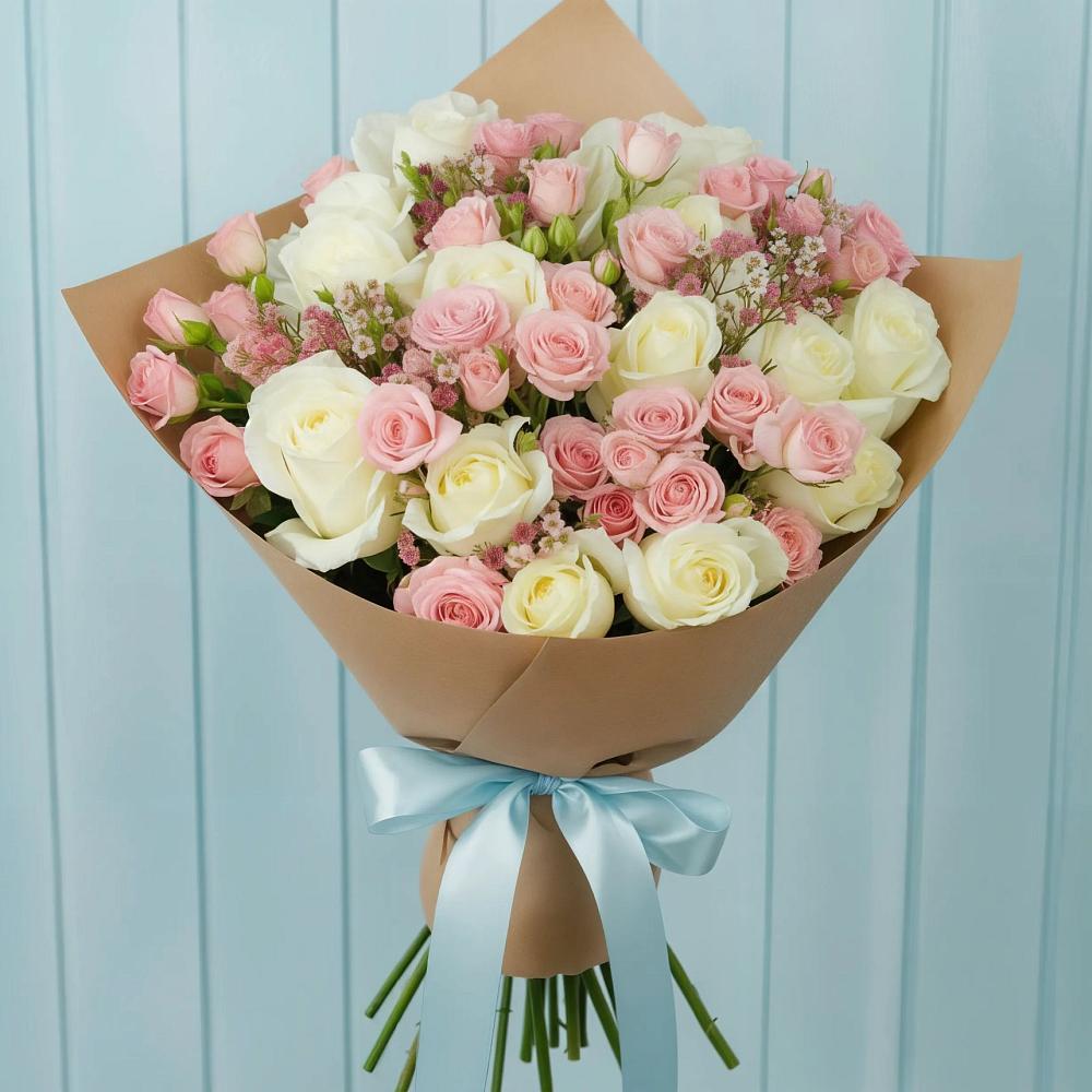 Букет цветов из: Розы в Котельниково