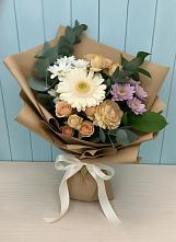 Букет цветов из:  Герберы и Хризантемы в Котельниково