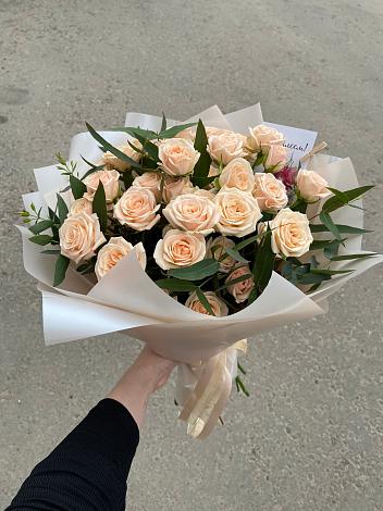 Букет Кремовые розы Латте в Котельниково