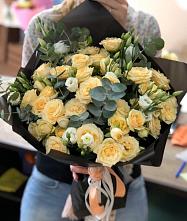 Букет цветов из:  Розы и Лизиантусы в Котельниково