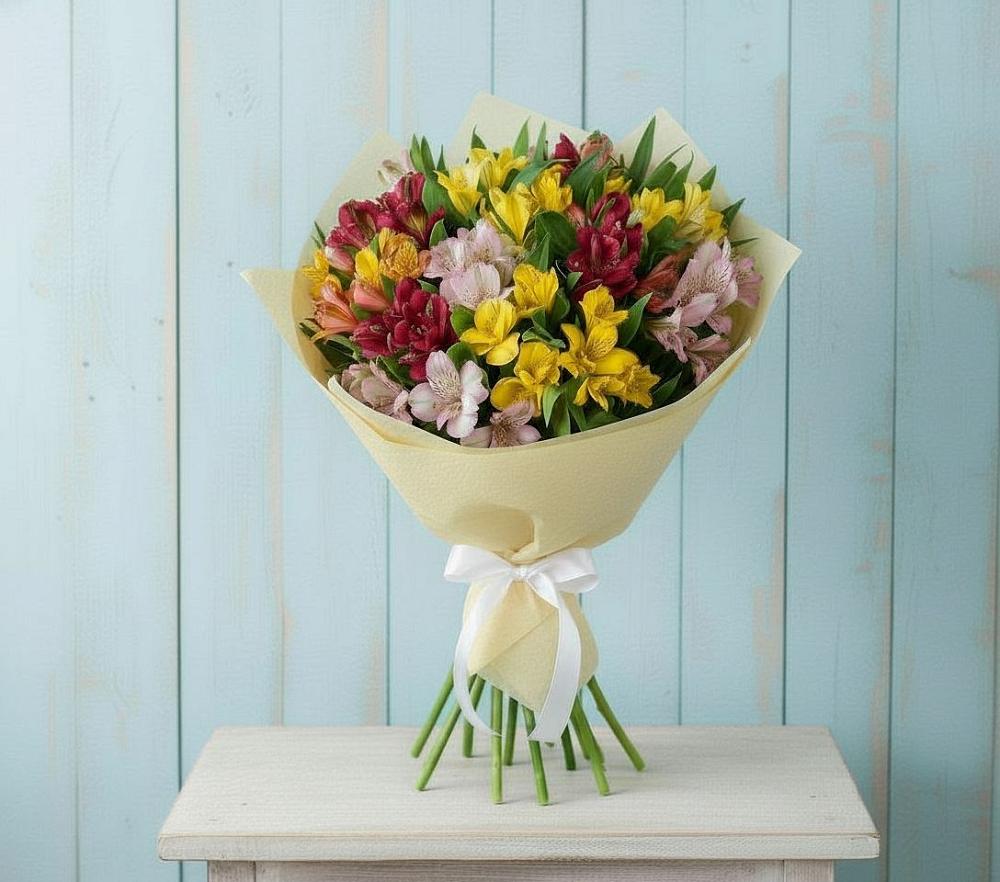 Букет цветов из: Альстромерии в Котельниково