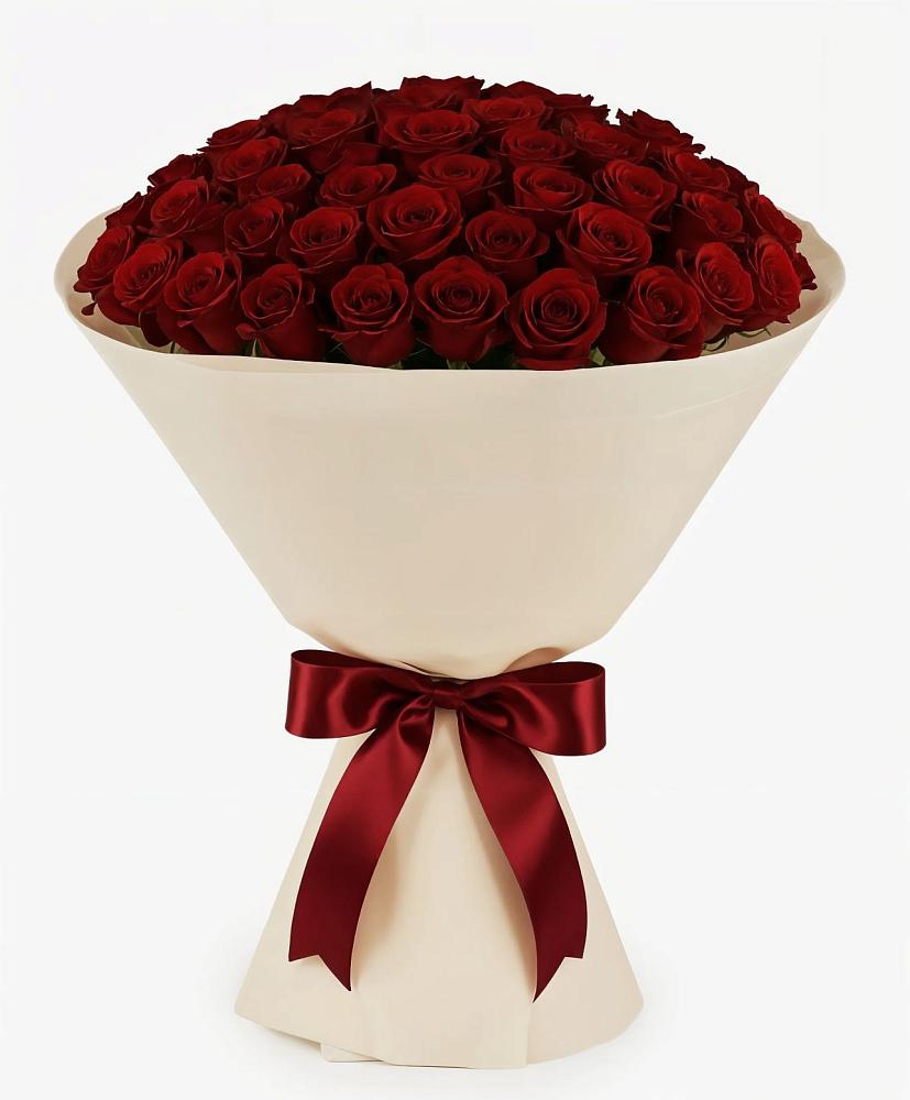 Букет 101 Бордовая роза Блэк Бакарра в Котельниково