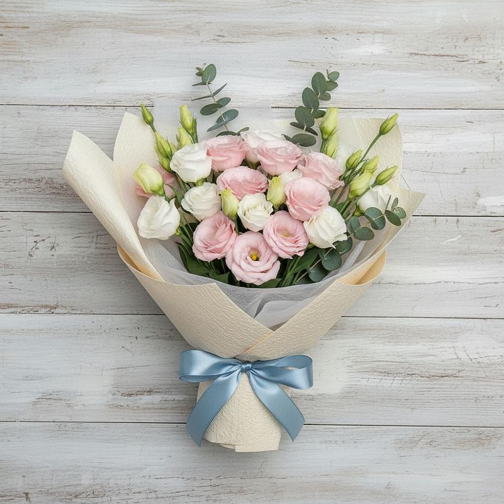 Букет цветов из: Лизиантусы в Котельниково